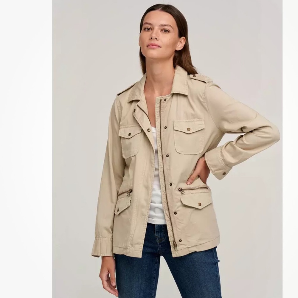 LILY ALDRIDGE‎ VELVET BY GRAHAM SPENCER RUBY BARN SAFARI UTILITY GORPCORE JACKET